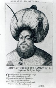 Retrato de Murad III de Turkish School